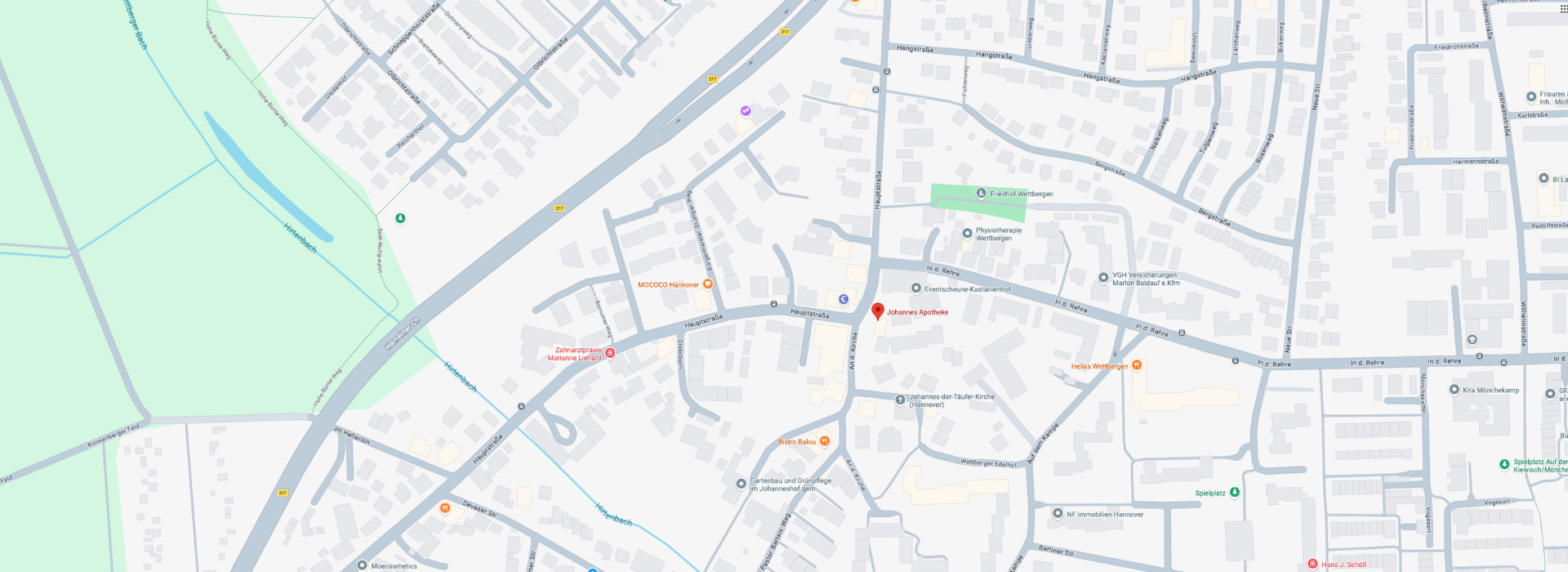 Standort Johannes Apotheke in Google Maps anzeigen